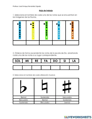 Repaso de temas musicales