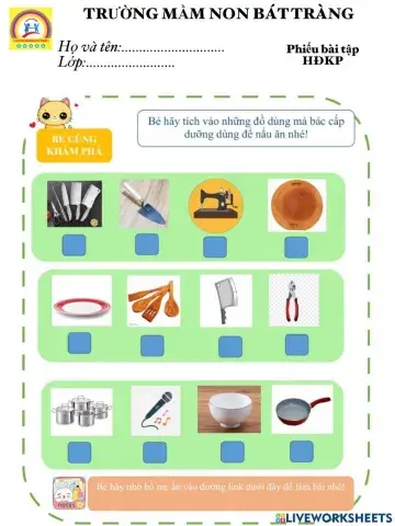 Phiếu BT HĐKP nghề nghiệp- MN Bát Tràng