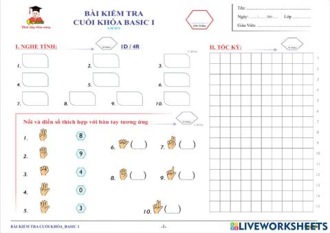 Cuối khóa basic 1