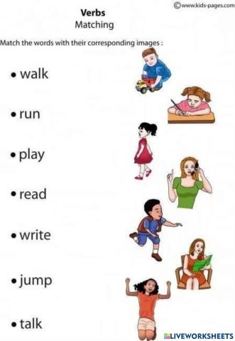 โยงเส้นจับคู่คำศัพท์