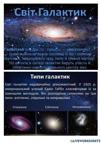 Підсистеми Галактики