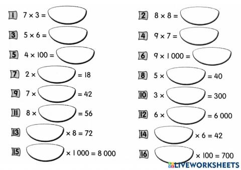 三年级 乘法与除法