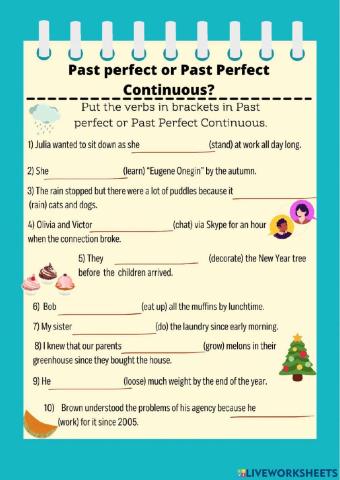 Past Perfect and Past Perfect Continuous