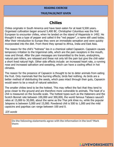 Reading comprehension