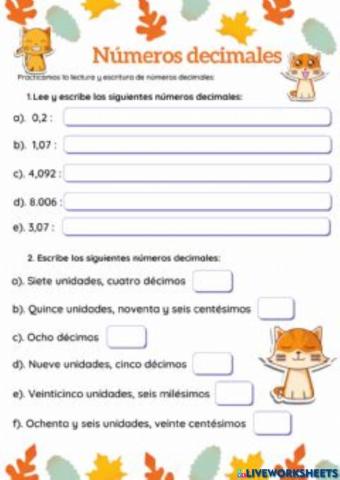 Números decimales