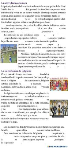 Actividad Económica Edad Media