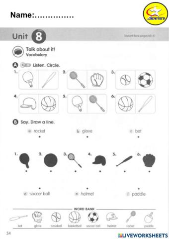 Unit 8: Playing Sports