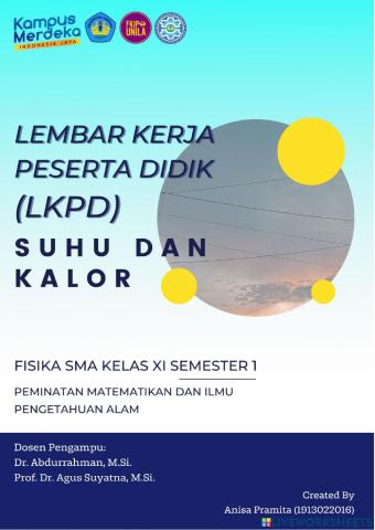 E-LKPD Suhu dan Kalor