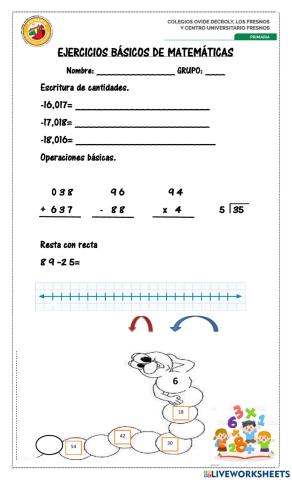 Escritura de cantidades
