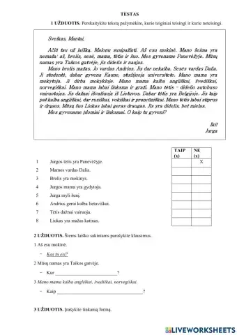 Po 2 skyriaus nė dienos be lietuvių kalbos