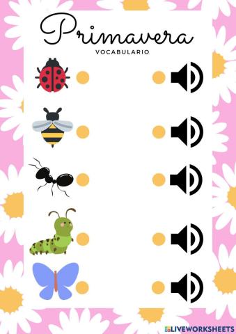 U.d. 9 bichos-primavera