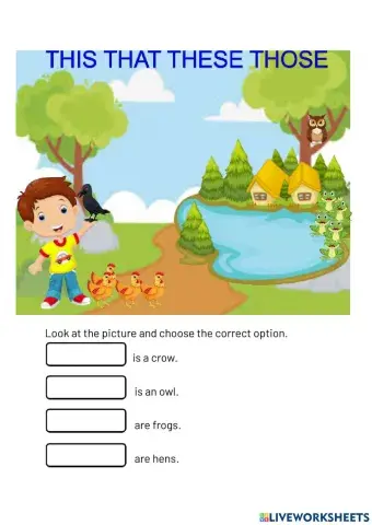 This that these those