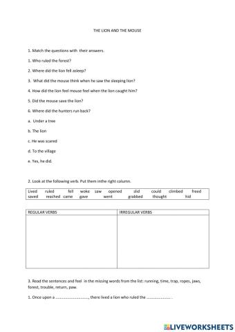 The lion and themouse