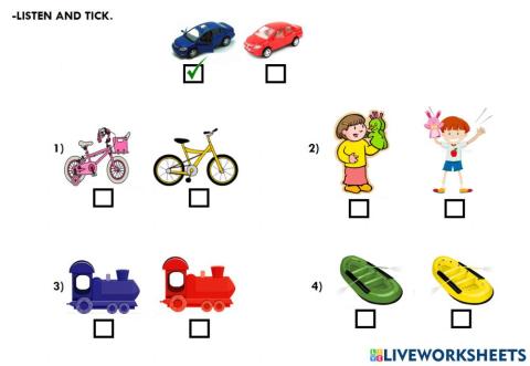 Toys - What colour are they?