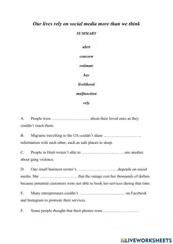 Our lives rely on social media