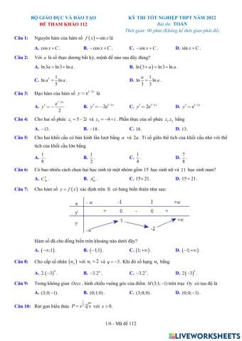 TNTHPT-MĐ-67-Đề ôn tập số 112