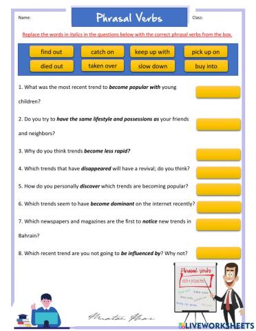 (Trends) Phrasal Verbs