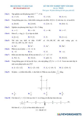 TNTHPT-MĐ-67-Đề ôn tập số 115