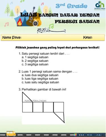 Mengenal & Menghitung Luas dengan Persegi Satuan