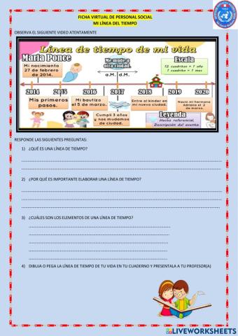 Línea de tiempo de mi vida