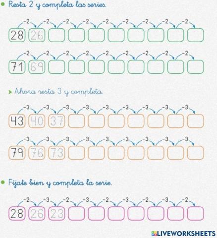 Series cálculo mental