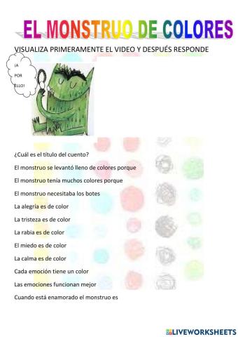 EL MONSTRUO DE LOS COLORES
