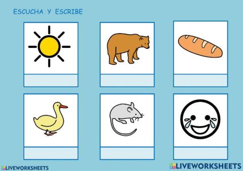 Actividad de Escucha y Escribe