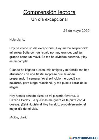 Un día excepcional.