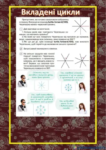 Вкладені цикли.Python