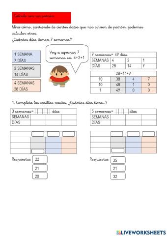 Trisumas con patrón