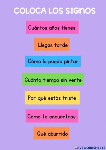 Interrogación y exclamación