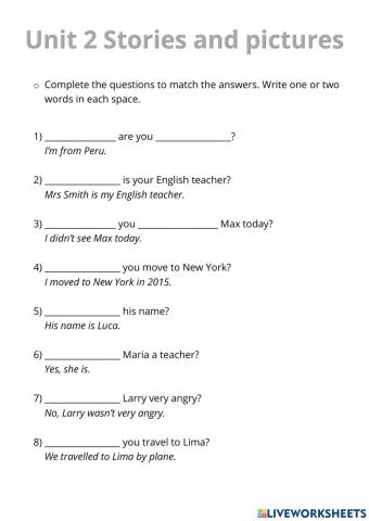 Question forms Past Simple