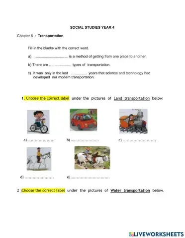 Yr4 Ex Transportation