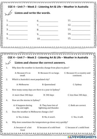 G4.U7.W2.Listening Homework