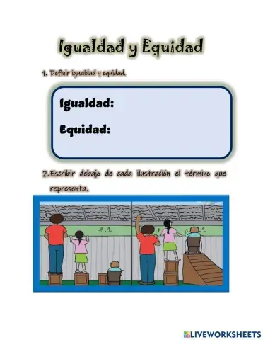 Igualdad y equidad