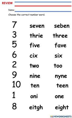 Number word