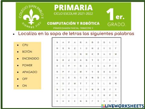 Examen parcial 1er grado