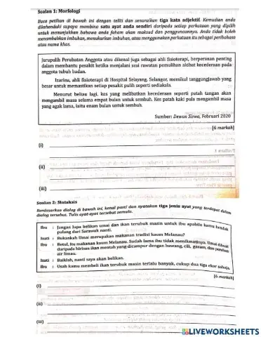 Latihan Kertas 2 T4 dan 5