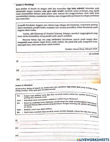 Latihan Kertas 2 T4 dan 5