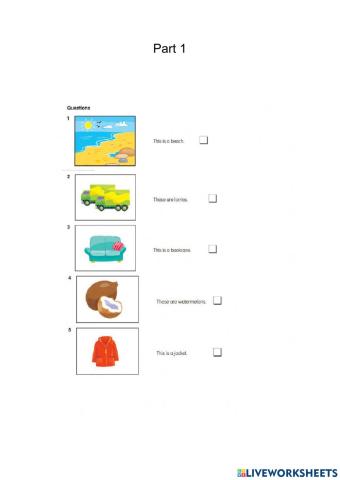 Reading and writing test 2