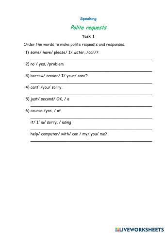 Polite requests and responses