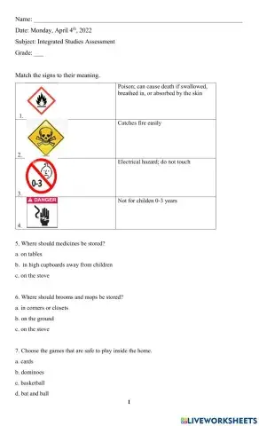 Integrated Studies test