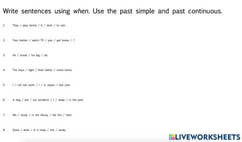 Past Simple and Continuous