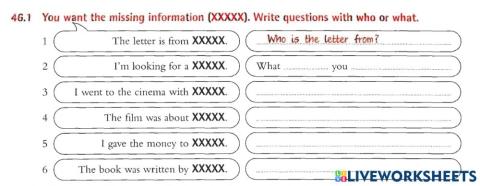 Question with prepositions