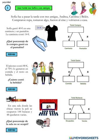 Porcentajes Problemas Sencillos (1)