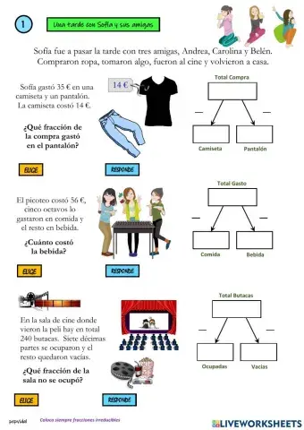 Fracciones Problemas Sencillos (1)