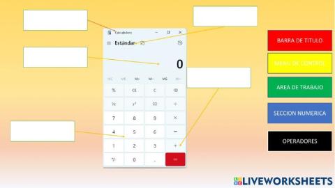 Partes de la calculadora