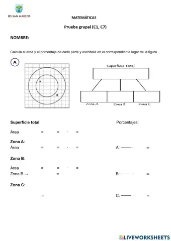 Prueba grupal Cálculo de áreas