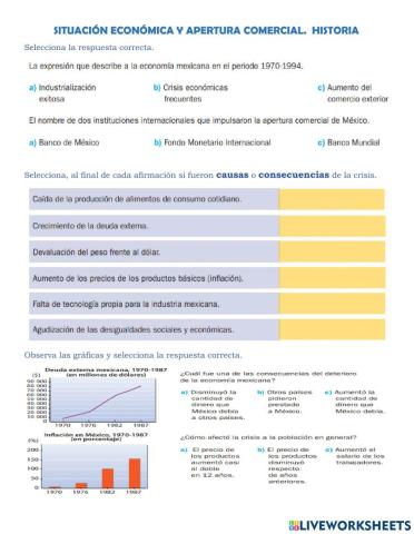 Situacion economica y apertura comercial