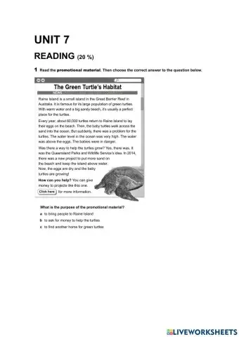 Listening-Reading Pmar Unit 7